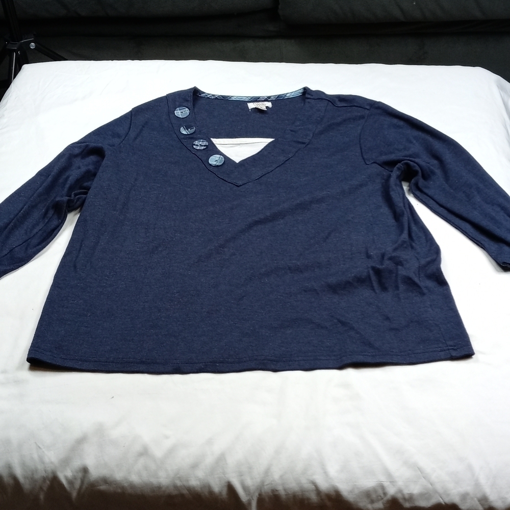 Baxter & Wells womens 3/4 sleeved top